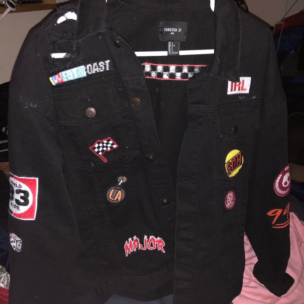 Forever 21 distressed jean jacket